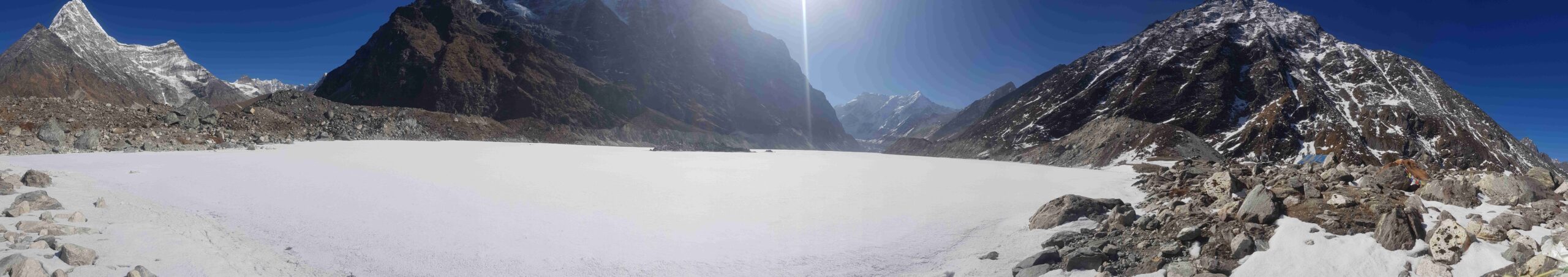 Panorama of Tsho Rolpa Lake