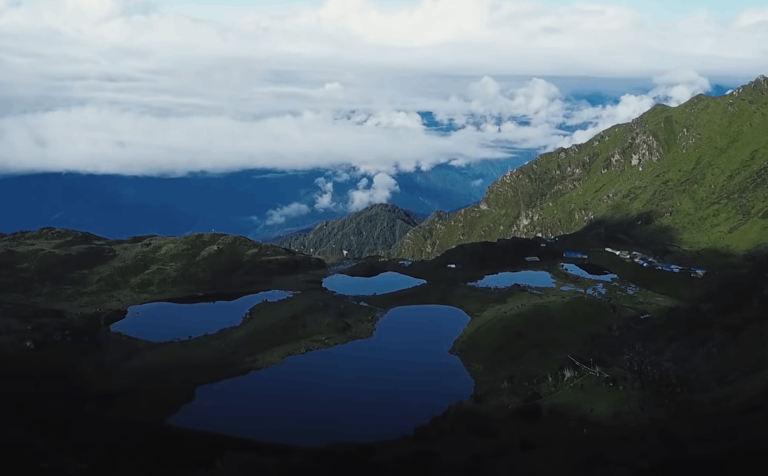 Panch Pokhari (Five Ponds) Seen at Once from the Viewpoint